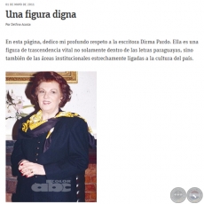 UNA FIGURA DIGNA - Por DELFINA ACOSTA - Domingo, 01 de Mayo de 2011